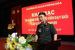 TRƯỜNG SĨ QUAN PHÒNG HÓA KHAI MẠC THI GIẢNG VIÊN, GIÁO VIÊN DẠY GIỎI CẤP CƠ SỞ NĂM 2020