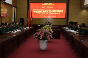 Trường Sĩ quan Phòng hóa tham gia Hội nghị Tổng kết công tác tuyển sinh quân sự Năm 2018, xác định phương hướng, nhiệm vụ năm 2019