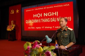 Trường Sĩ quan Phòng hóa tổ chức Hội nghị Quân chính 6 tháng đầu năm 2019