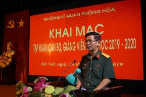 Trường Sĩ quan Phòng hóa tập huấn  cán bộ, giảng viên năm học 2019-2020