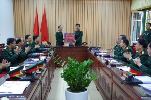 Thủ trưởng Bộ Tư lệnh Hoá học kiểm tra, chúc Tết Nguyên đán  Canh Tý 2020 đối với Trường Sĩ quan Phòng hoá