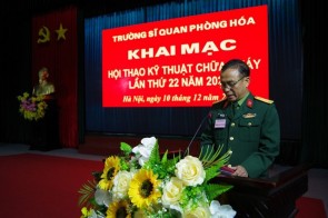 Trường Sĩ quan Phòng hóa tổ chức Hội thao Kỹ thuật chữa cháy năm 2020