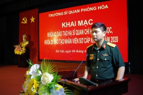 Trường Sĩ quan Phòng hóa khai mạc đào tạo HSQ Chỉ huy Hóa học khóa 42 và Nhân viên sơ cấp kỹ thuật khóa 25