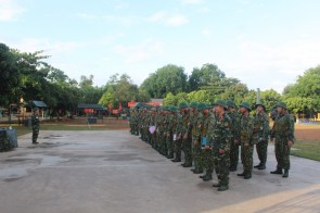 Trường Sĩ quan Phòng hóa tổ chức thi Tốt nghiệp  môn kỹ thuật CMBC cho học viên Đại đội ĐK20