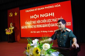 Trường Sĩ quan Phòng hóa tổ chức Hội nghị tổng kết thực hiện Chiến lược phát triển giáo dục và đào tạo trong Quân đội giai đoạn 2011 - 2020