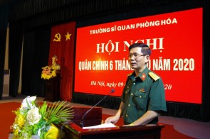 Trường Sĩ quan Phòng hóa tổ chức Hội nghị Quân chính 6 tháng đầu năm 2020