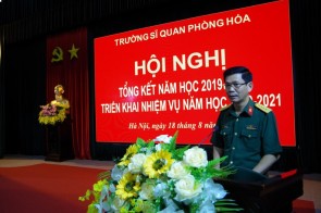 Trường Sĩ quan Phòng hóa tổ chức Hội nghị tổng kết năm học 2019 - 2020, triển khai nhiệm vụ năm học 2020 - 2021