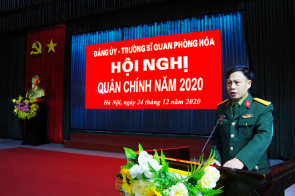 Trường Sĩ quan Phòng hóa tổ chức Hội nghị Quân chính năm 2020