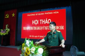 Trường Sĩ quan Phòng hóa tổ chức Hội thảo thống nhất nội trong giảng dạy kỹ thuật chuyên môn binh chủng