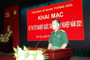 Trường Sĩ quan Phòng hóa khai mạc kỳ thi Tốt nghiệp Quốc gia, thi Tốt nghiệp năm 2021