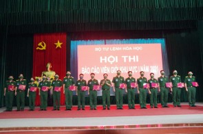 TRƯỜNG SĨ QUAN PHÒNG HÓA TỔ CHỨC THÀNH CÔNG HỘI THI BÁO CÁO VIÊN GIỎI KHU VỰC I NĂM 2021