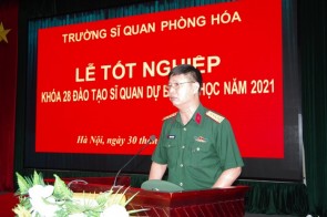 Trường Sĩ quan Phòng hóa tổ chức Lễ Tốt nghiệp ra trường cho Học viên đào tạo Sĩ quan dự bị Hóa học khóa 28 năm 2021