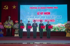 Trường Sĩ quan Phòng hóa long trọng tổ chức Lễ kỷ niệm 40 năm Ngày Nhà giáo Việt Nam