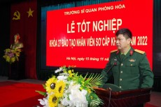 Trường Sĩ quan Phòng hóa tổ chức Lễ Tốt nghiệp ra trường cho học viên Lớp Sơ cấp khí tài khóa 27