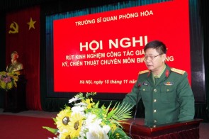 Trường Sĩ quan Phòng hóa tổ chức Hội nghị rút kinh nghiệm công tác giảng dạy kỹ, chiến thuật chuyên môn binh chủng