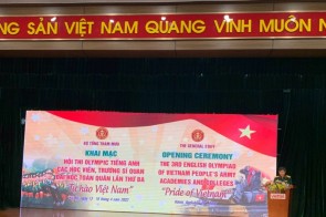 TRƯỜNG SĨ QUAN PHÒNG HÓA THAM GIA HỘI THI OLYMPIC TIẾNG ANH CÁC HỌC VIỆN, TRƯỜNG SĨ QUAN, ĐẠI HỌC  TOÀN QUÂN LẦN THỨ BA NĂM 2022