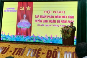 Trường Sĩ quan Phòng hóa tham dự Hội nghị tập huấn công tác tuyển sinh quân sự năm 2022