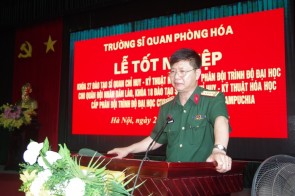 TRƯỜNG SĨ QUAN PHÒNG HÓA TỔ CHỨC LỄ TỐT NGHIỆP CHO HỌC VIÊN QUỐC TẾ NĂM 2022