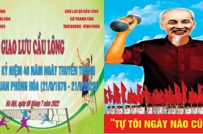 TRƯỜNG SĨ QUAN PHÒNG HÓA TỔ CHỨC GIAO LƯU CẦU LÔNG VỚI CÂU LẠC BỘ CẦU LÔNG XÃ THANH VÂN, HUYỆN TAM DƯƠNG, TỈNH VĨNH PHÚC