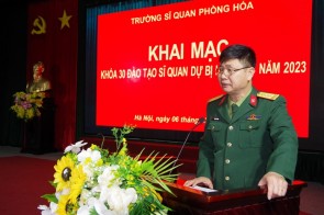 Trường Sĩ quan Phòng hóa tổ chức Khai mạc huấn luyện Lớp Sĩ quan dự bị hóa học khóa 30 năm 2022