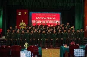 Tư lệnh Binh chủng Hóa học kiểm tra, nắm tình hình năm 2023 đối với Trường Sĩ quan Phòng hóa