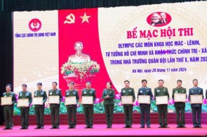 Trường Sĩ quan Phòng hóa tham gia Hội thi Olympic các môn khoa học Mác - Lê nin, tư tưởng Hồ Chí Minh và nhận thức chính trị - xã hội trong nhà trường Quân đội lần thứ X năm 2024