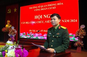 Công đoàn Cơ sở Trường Sĩ quan Phòng hoá tổ chức Hội nghị cán bộ công chức, viên chức năm 2024