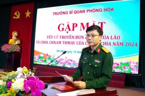 Gặp mặt chúc mừng Tết cổ truyền Bunpimay của Lào và Chol Chnam Thmay của Campuchia năm 2024