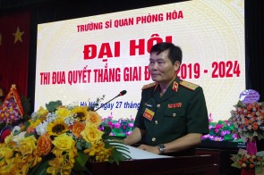 TRƯỜNG SĨ QUAN PHÒNG HÓA TỔ CHỨC ĐẠI HỘI  THI ĐUA QUYẾT THẮNG GIAI ĐOẠN 2019-2024