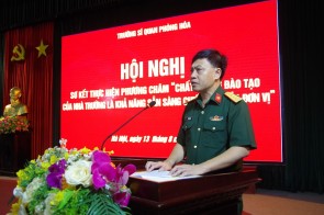 Trường Sĩ quan Phòng hóa Sơ kết thực hiện phương châm “Chất lượng đào tạo của Nhà trường là khả năng sẵn sàng chiến đấu của đơn vị”