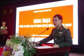 Trường Sĩ quan Phòng hóa tổ chức Khai mạc Khóa 32 đào tạo Sĩ quan dự bị Hóa học năm 2025