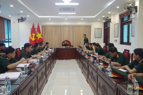 Binh chủng Hóa học kiểm tra kết thúc huấn luyện giai đoạn 1 năm 2025 đối với Trường Sĩ quan Phòng hóa